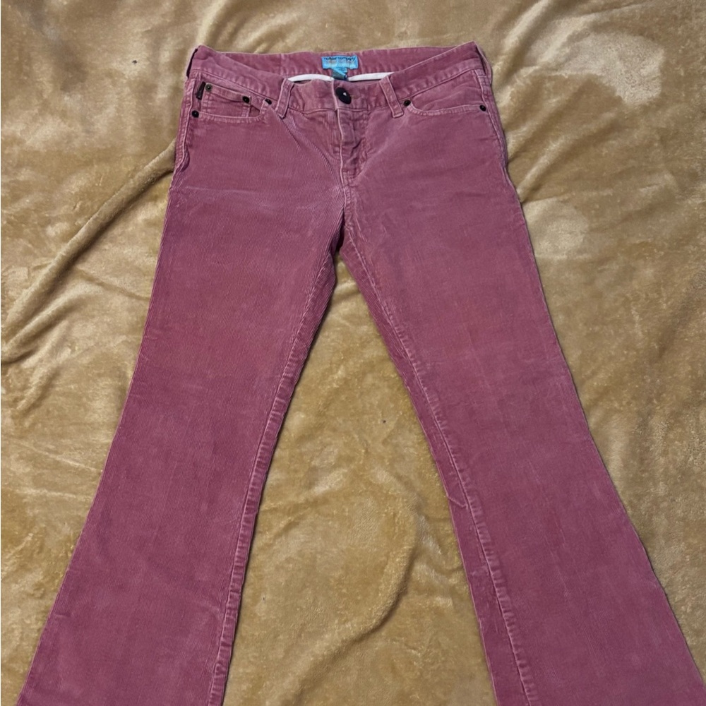 Hollister Mauve Flare Corduroy Jeans